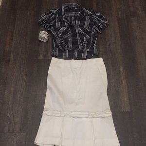 Bebe Crop Top with Belt Buckle